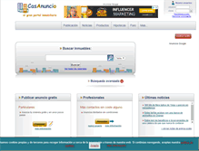 Tablet Screenshot of casanuncio.com